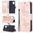 Mobigear Butterfly Samsung Galaxy A32 5G Hülle Klapphülle Geldbörse - Roségold