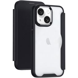 Mobigear Smart Fit iPhone 15 Hülle Hardcase Klapphülle - Schwarz