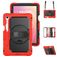 Mobigear SureGrip XGuard Samsung Galaxy Tab S11 Hülle Kunststoff,Silikon Backcover + Stifthalter + Schulterträger + Ständer - Rot