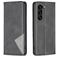 Mobigear Rhombus Slim Samsung Galaxy S23 Plus Hülle Klapphülle - Schwarz