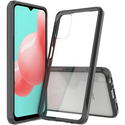 Mobigear Crystal Samsung Galaxy A32 5G Hülle Hardcase Backcover - Transparent / Schwarz