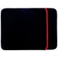 Mobigear Two Way Neopren Laptop Sleeve 13 Zoll Laptop Hülle - Schwarz / Rot