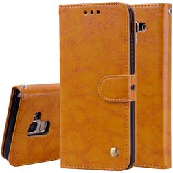 Mobigear Wallet Samsung Galaxy J6 (2018) Hülle Klapphülle Geldbörse - Cognac