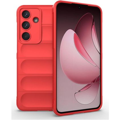Mobigear Bumpy Samsung Galaxy S25 FE Hülle Flexibles TPU Backcover - Rot