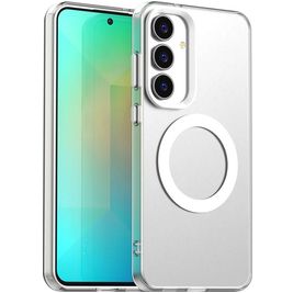 Mobigear Shockproof Samsung Galaxy S25 FE MagSafe Hülle Hardcase Backcover - Weiß