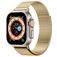 Mobigear Premium Loop Milanaise Apple Watch Armband Magnetverschluss - 49/46/45/44 mm - Gold