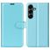Mobigear Classic Samsung Galaxy S25 FE Hülle Klapphülle Geldbörse - Blau