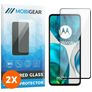 Mobigear Premium Motorola Moto G52 Panzerglas Gehärtetes Glas Displayschutz - Hüllenfreundlich - Schwarz (2er Pack)
