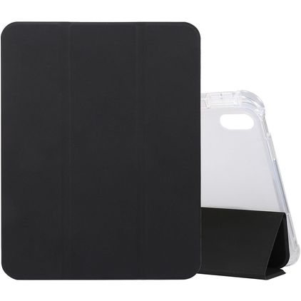 Mobigear Tri-Fold Gel iPad 10 (2022) Hülle TPU,Kunstleder Klapphülle + Stifthalter - Schwarz