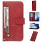 Mobigear Zipper Samsung Galaxy S20 Hülle Klapphülle Geldbörse - Rot