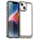 Mobigear Crystal iPhone 15 Plus Hülle Hardcase Backcover - Transparent / Grau