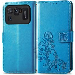 Mobigear Clover Xiaomi Mi 11 Ultra Hülle Klapphülle Geldbörse - Blau