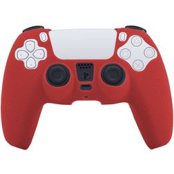 Mobigear Classic Dünn Playstation 5 controller Hülle Flexibles Silikon - Rot