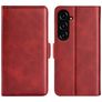 Mobigear Slim Magnet Samsung Galaxy S23 FE Hülle Klapphülle Geldbörse - Rot