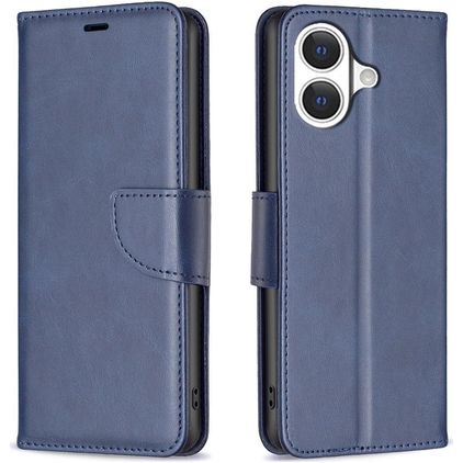 Mobigear Excellent iPhone 17 Hülle Klapphülle Geldbörse - Blau