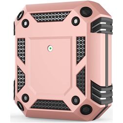 Mobigear Armor Apple AirPods 1 Stoßfeste Hardcase Hülle - Roségold