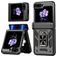 Mobigear Armor ring Samsung Galaxy Z Flip 6 Hülle Hardcase Backcover Stoßfest mit Ringhalter - Schwarz