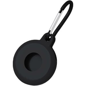Mobigear Circle Key Apple AirTag Hülle Flexibles TPU Schlüsselanhänger - Schwarz