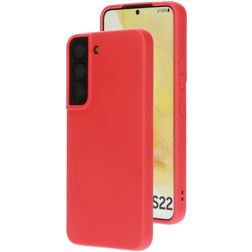 Mobiparts Samsung Galaxy S22 Silikon Backcover - Scarlet Red