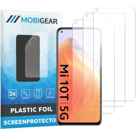 Mobigear Xiaomi Mi 10T Displayschutz Schutzfolie - Hüllenfreundlich (3er Pack)