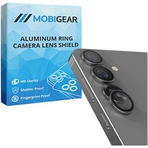 Mobigear Single Samsung Galaxy S25 Panzerglas Gehärtetes Glas Kameralinsen Schutz - Hüllenfreundlich - Silber