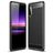 Mobigear Brushed Slim Sony Xperia 10 II TPU (flexibel) Backcover - Schwarz