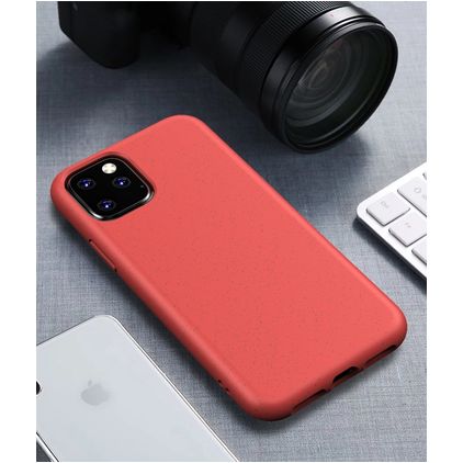 Mobigear Bio iPhone 11 Hülle Umweltfreundliches Backcover - Rot