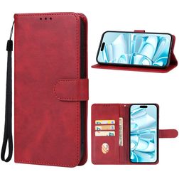 Mobigear Wallet iPhone 16 Klapphülle Portemonnaie - Rot