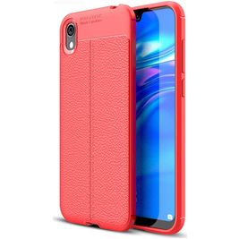 Mobigear Luxury HONOR 8S Hülle Flexibles TPU Backcover - Rot