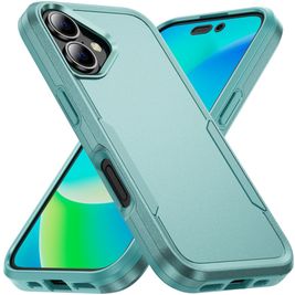 Mobigear Heavy Armor iPhone 16 Hülle Hardcase Backcover Stoßfest - Grün