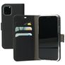 Mobiparts Saffiano Wallet iPhone 11 Pro Hülle Klapphülle Geldbörse - Schwarz