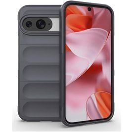 Mobigear Bumpy Google Pixel 9 Pro Hülle Flexibles TPU Backcover - Grau