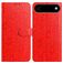 Mobigear Flowers iPhone Air Klapphülle Portemonnaie - Rot