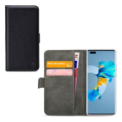 Mobilize Classic Gelly Wallet Huawei Mate 40 Pro Klapphülle Portemonnaie - Schwarz