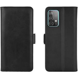 Mobigear Slim Magnet Samsung Galaxy A52s 5G Hülle Klapphülle Geldbörse - Schwarz