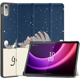 Mobigear Tri-Fold Lenovo Tab P11 Gen 2 Hülle Klapphülle - Lazy Cat