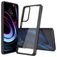 Mobigear Crystal Motorola Edge (2021) Hülle Hardcase Backcover - Transparent / Schwarz