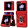 Mobigear Armor ring Samsung Galaxy Z Flip 7 FE Hülle Hardcase Backcover Stoßfest mit Ringhalter - Rot