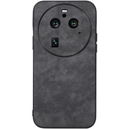 Mobigear Fabric OPPO Find X6 Pro Hülle Hardcase Backcover - Schwarz