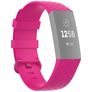 Mobigear Cross Silikon Fitbit Charge 4 Armband Dornschließe - Magenta