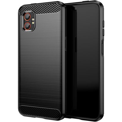 Mobigear Brushed Slim Samsung Galaxy Xcover 7 Pro TPU (flexibel) Backcover - Schwarz
