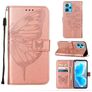 Mobigear Butterfly Realme 9 Pro Plus Hülle Klapphülle Geldbörse - Roségold