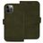My Style Flex Wallet iPhone 12 Hülle Klapphülle Geldbörse - Forest Green