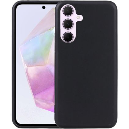 Mobigear Basics Samsung Galaxy A36 Hülle Flexibles TPU Backcover - Schwarz