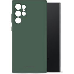 Mobilize Rubber Gelly Samsung Galaxy S24 Ultra Hülle Flexibles TPU Backcover - Matt Green