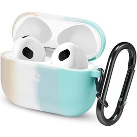 Mobigear Colors Apple AirPods 3 Hülle Flexibles Silikon - Weiß / Grün