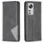 Mobigear Rhombus slim Xiaomi 12 Lite Hülle Klapphülle - Schwarz
