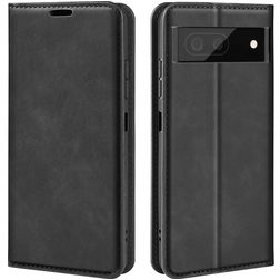 Mobigear Retro Slim Google Pixel 7 Hülle Klapphülle Geldbörse - Schwarz