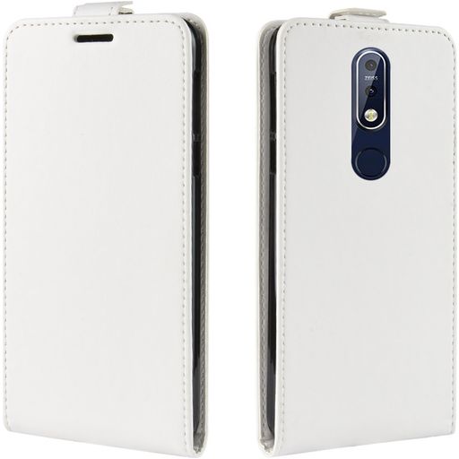 Mobigear Nokia 7.1 Hülle Flipcase - Weiß