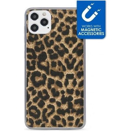 My Style Magneta iPhone 12 Pro Hülle Flexibles TPU Backcover - Leopard